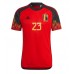 Belgien Michy Batshuayi #23 Replika Hemmatröja VM 2022 Kortärmad